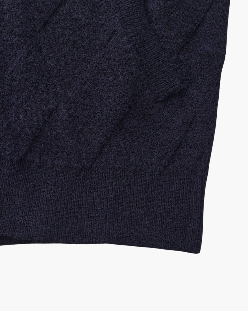 Ordo Maison Cardigan Zip in Maglia Diamante Heritage