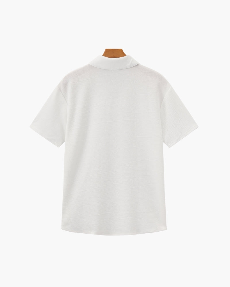 Cotton Polo Shirt and Pants Set