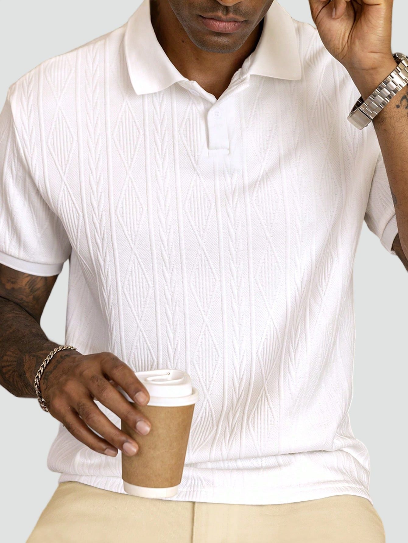 Ordo Maison™ Milano Polo Uomo Dettagli Sottile