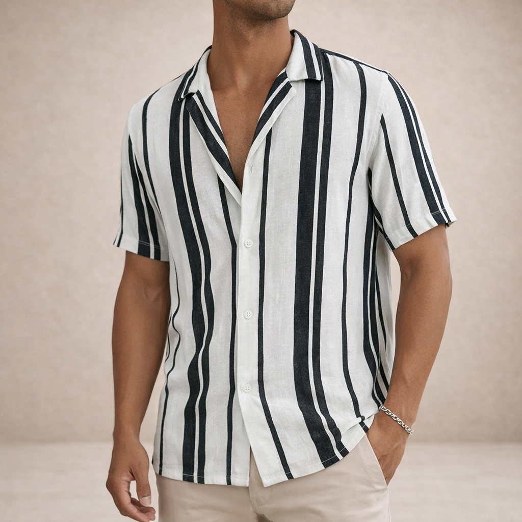 Ordo Maison™ Milano Blusa Lino Stripes