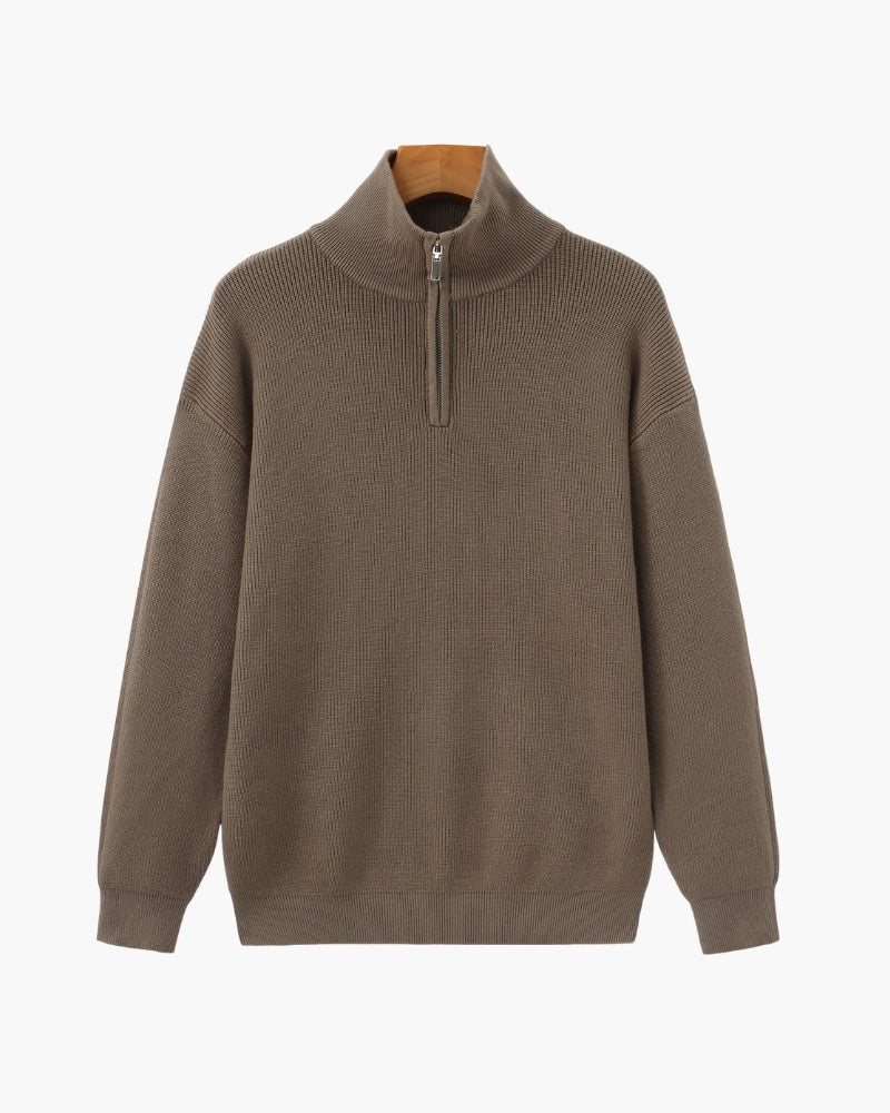 Ordo Maison Raffinato Pullover a Mezzo Zip