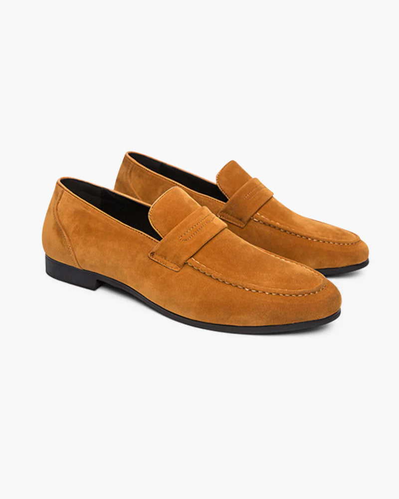 Ordo Maison Classic Suede Penny Loafers in Vintage Charm