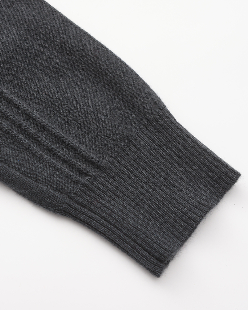 Ordo Maison Half-Zip 100% Cashmere Ribbed Sweater