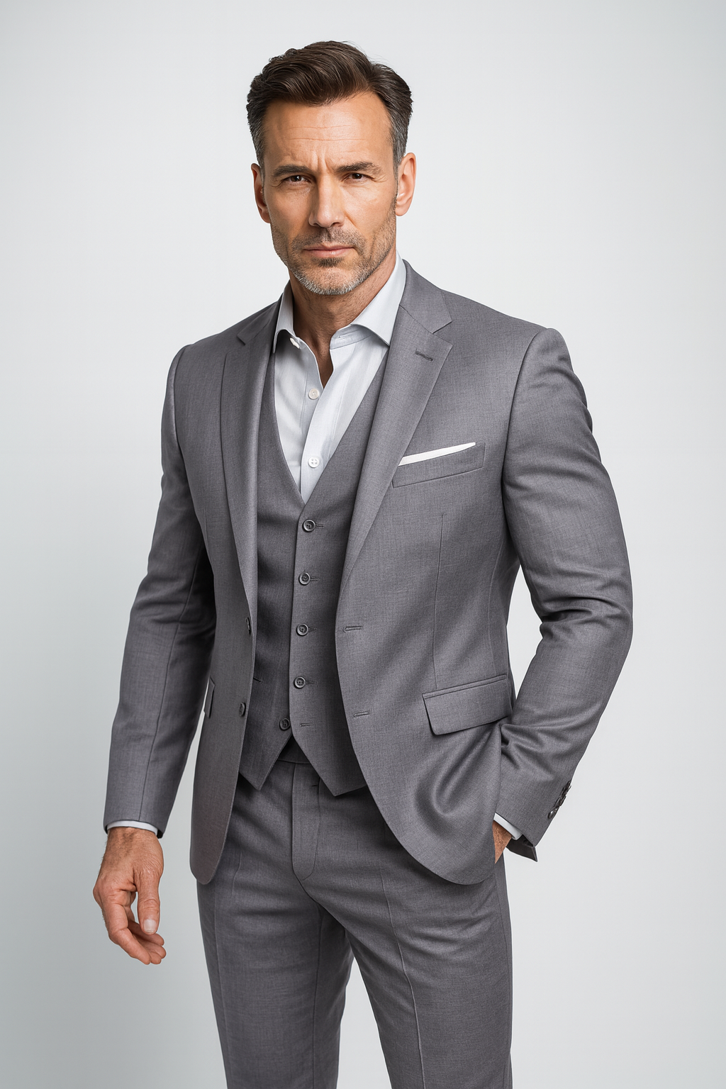 Ordo Maison™ Milano Completo Elegante Tre Pezzi con Gilet