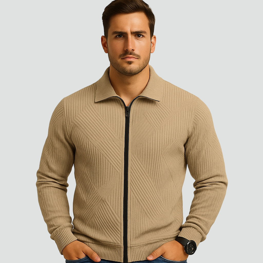 Ordo Maison™ Milano Gilet Striato con Zip