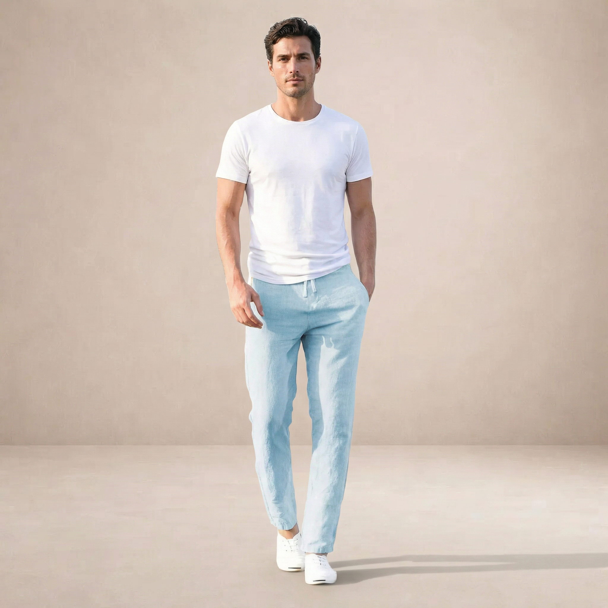 Ordo Maison™ Milano Pantaloni Lino Estivi