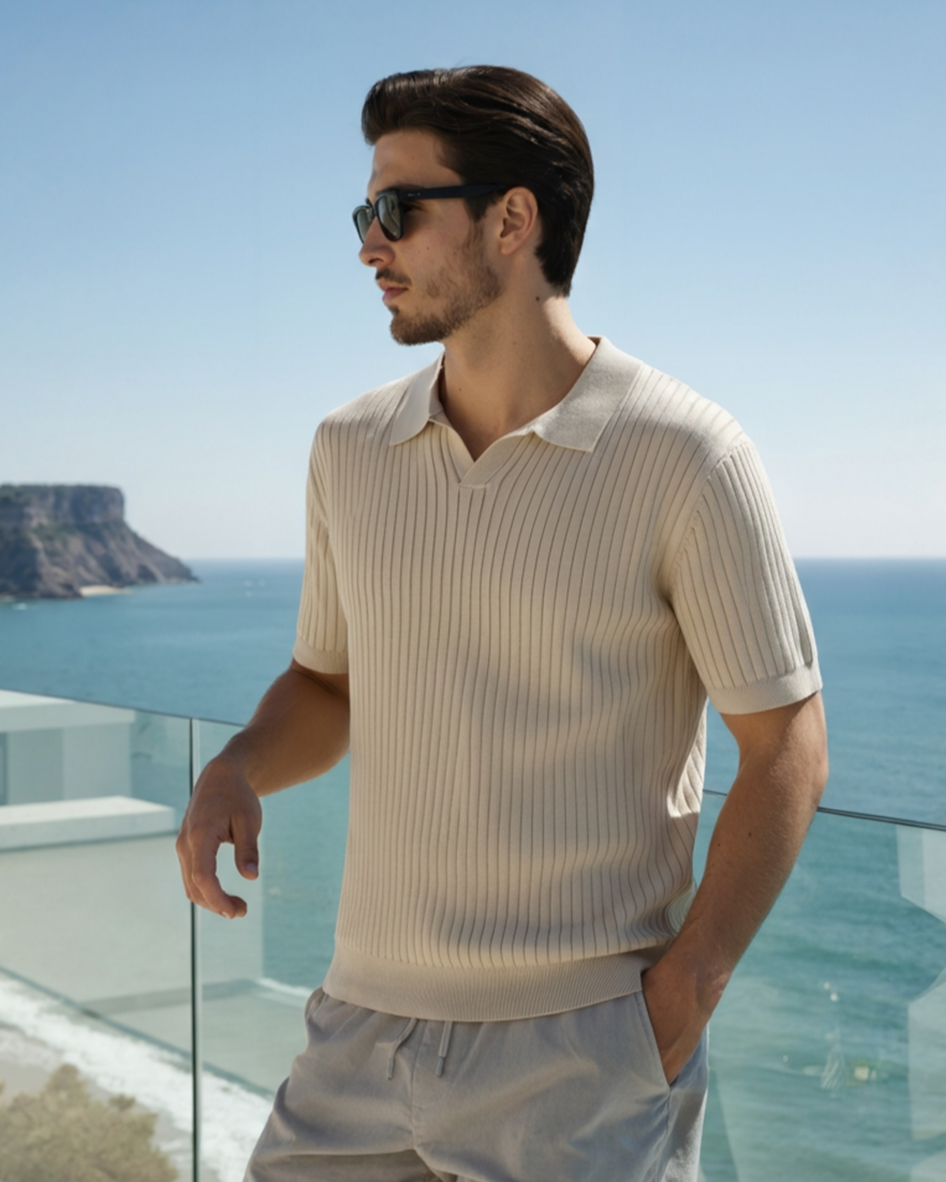Premium Ribbed Polo Shirt