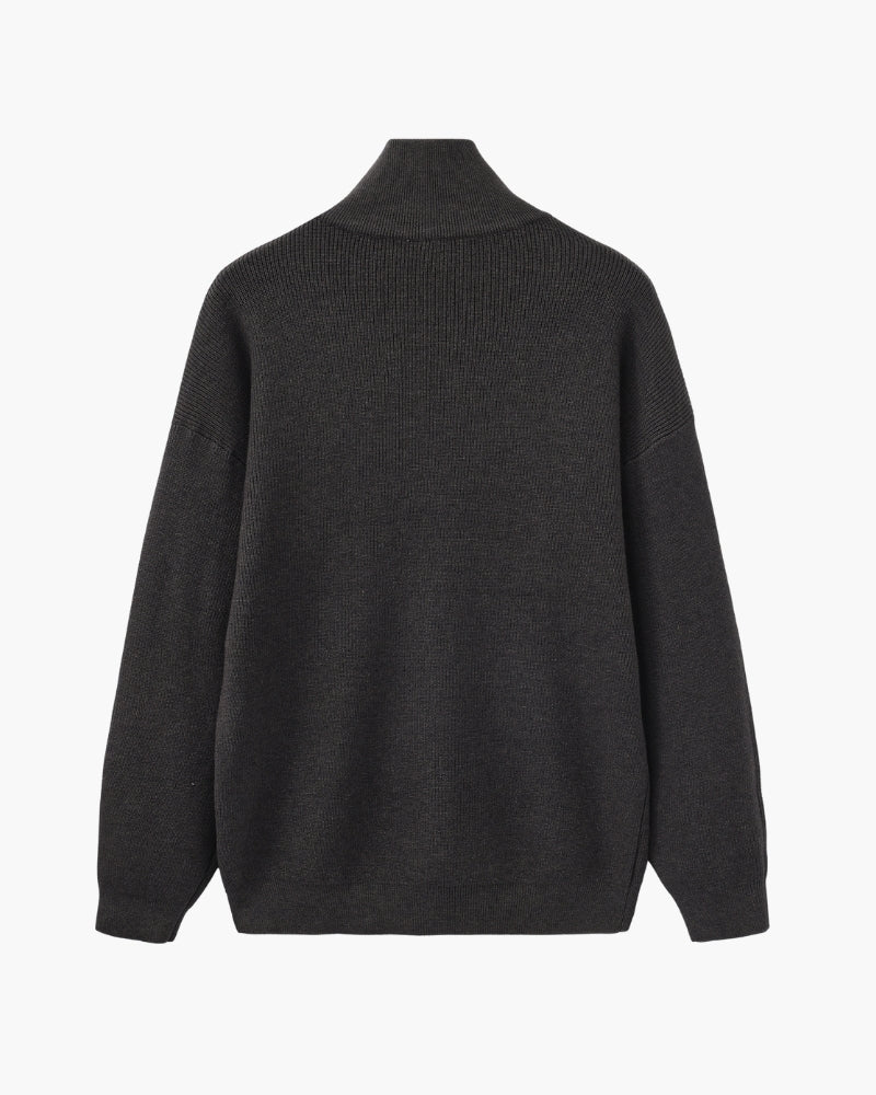 Ordo Maison Raffinato Pullover a Mezzo Zip