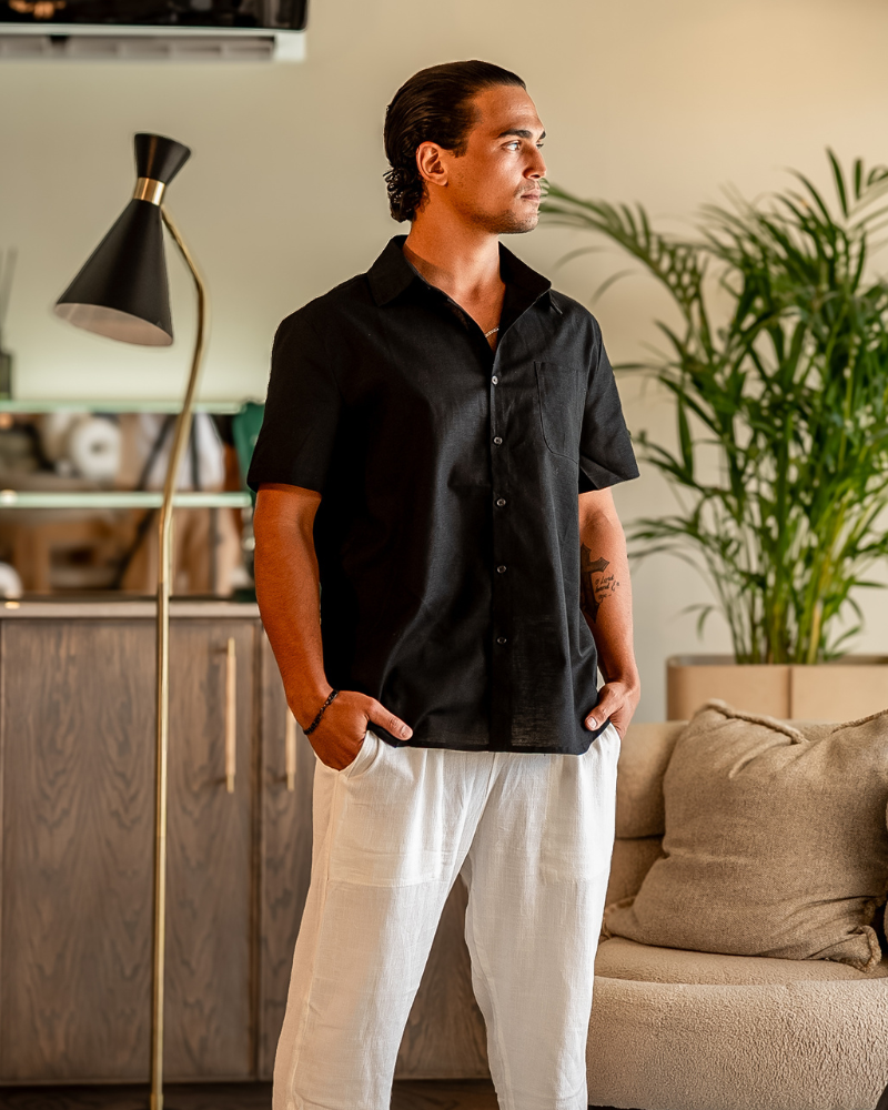 Cape Town - Short Sleeve Linen Shirt