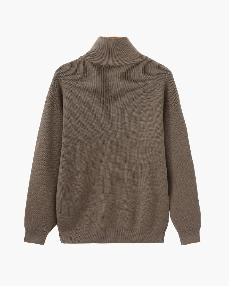 Ordo Maison Raffinato Pullover a Mezzo Zip