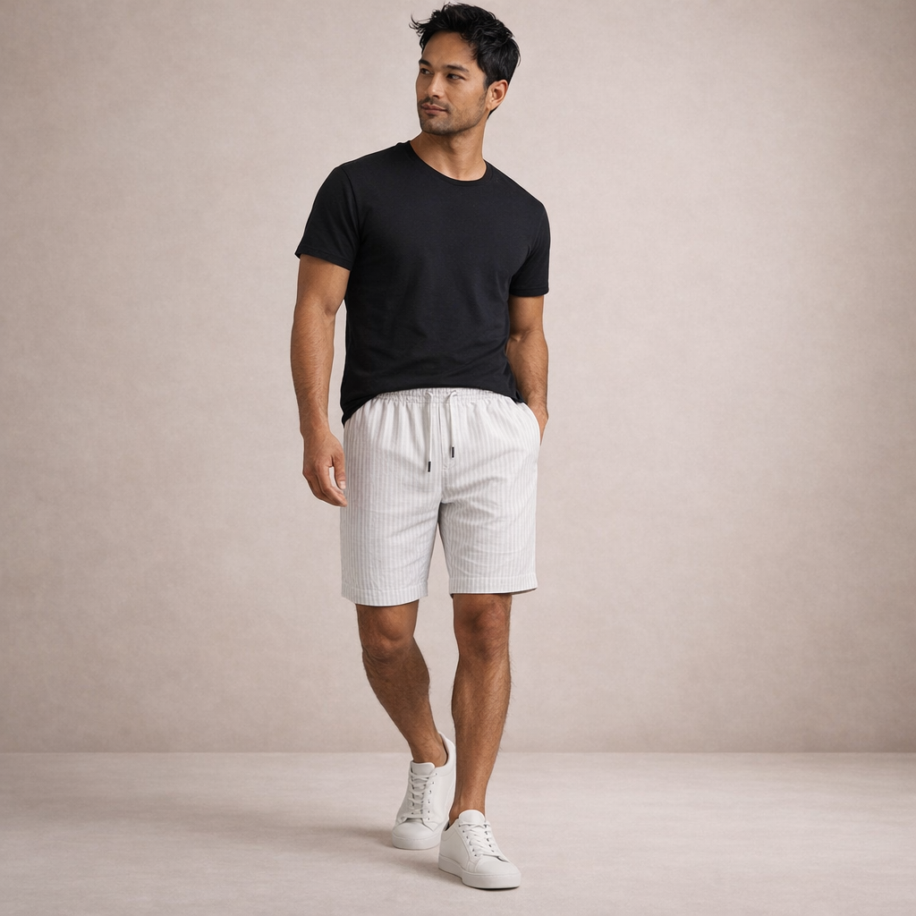 Ordo Maison™ Milano Pantaloni Corti Lino Fresco
