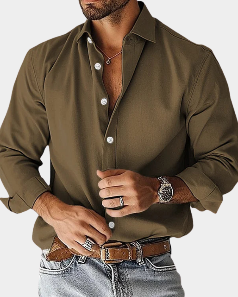 Ordo Maison™ Milano Camicia Uomo Slim Fit Collo Button Down