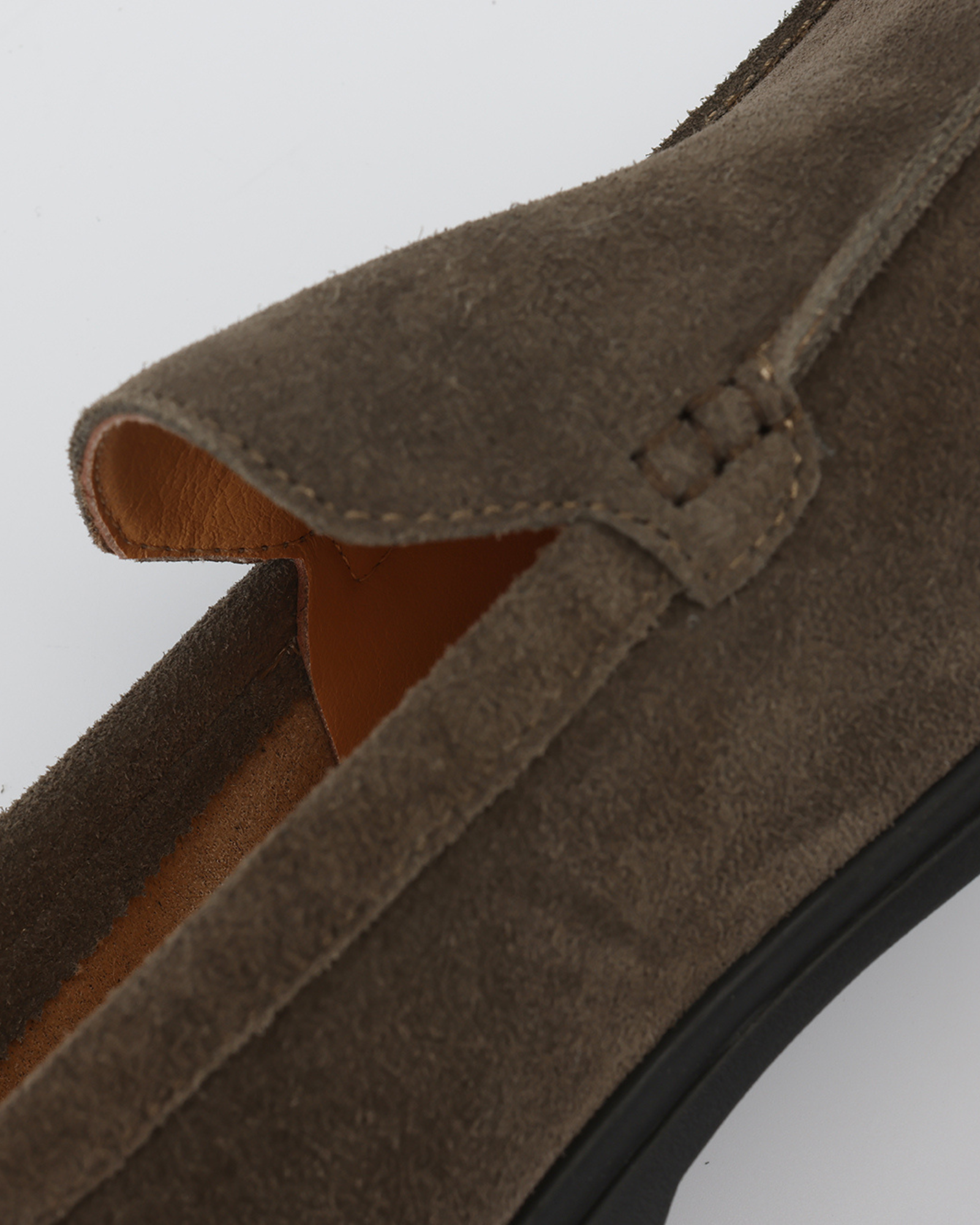 Ordo Maison Como Premium Suede Loafers - Black Soles