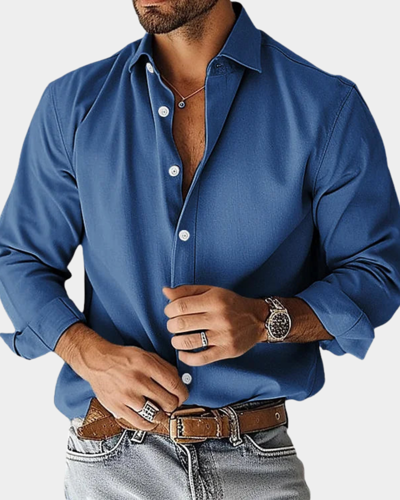 Ordo Maison™ Milano Camicia Uomo Slim Fit Collo Button Down