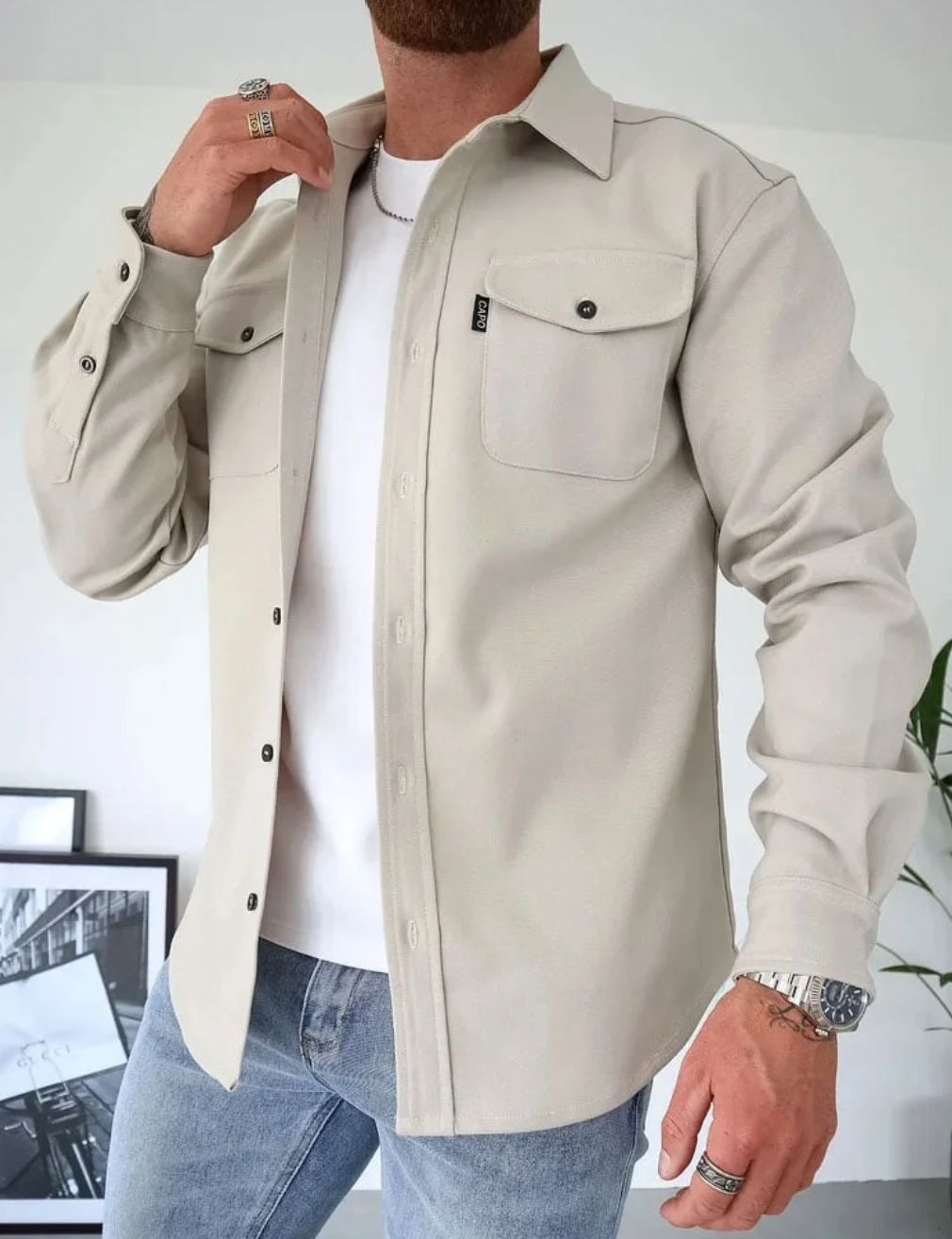 Ordo Maison™ Milano Giacca Camicia Essenziale