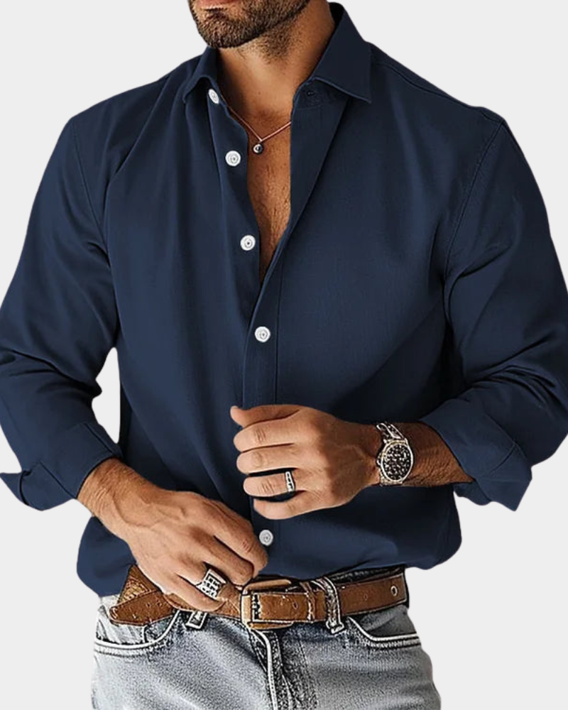 Ordo Maison™ Milano Camicia Uomo Slim Fit Collo Button Down