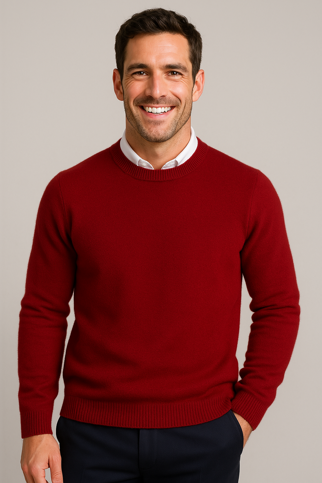 Ordo Maison™ Milano Maglione Classico con Collo Rotondo