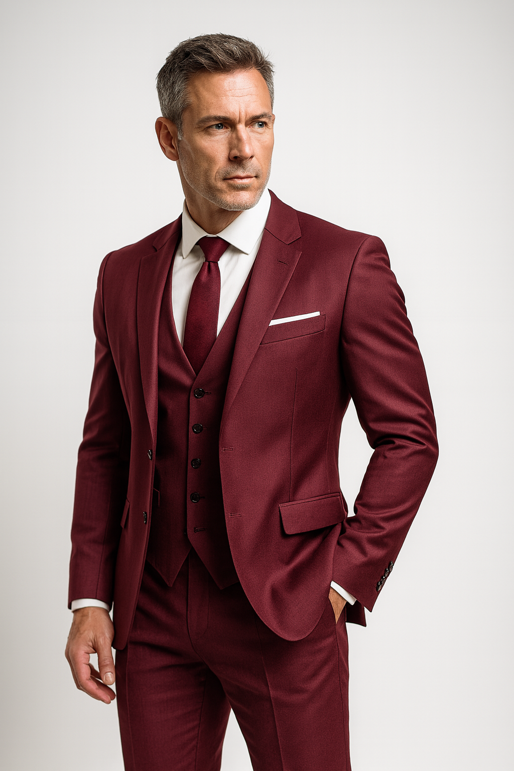 Ordo Maison™ Milano Completo Elegante Tre Pezzi con Gilet