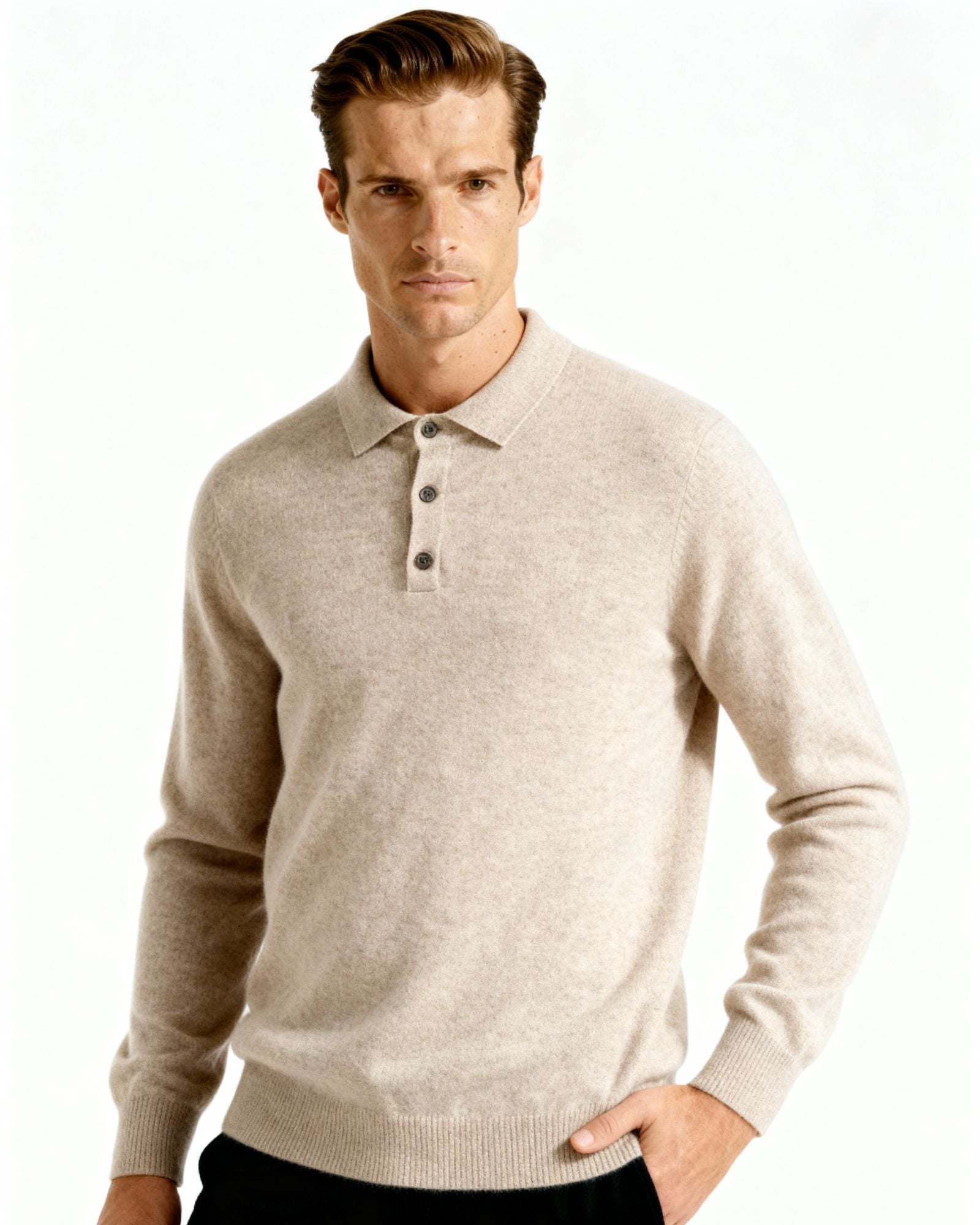 Ordo Maison 100% Cashmere Polo Shirt
