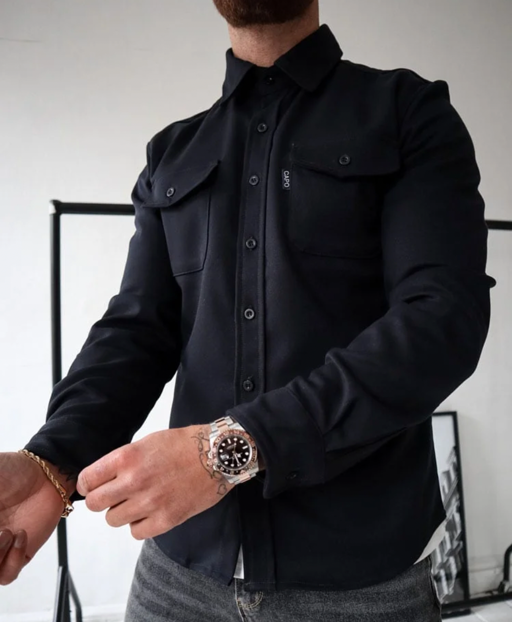 Ordo Maison™ Milano Camicia Overshirt Eleganza con Tasche Discrete