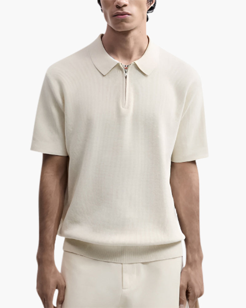 Ordo Maison Como Marbella Zip Polo Shirt