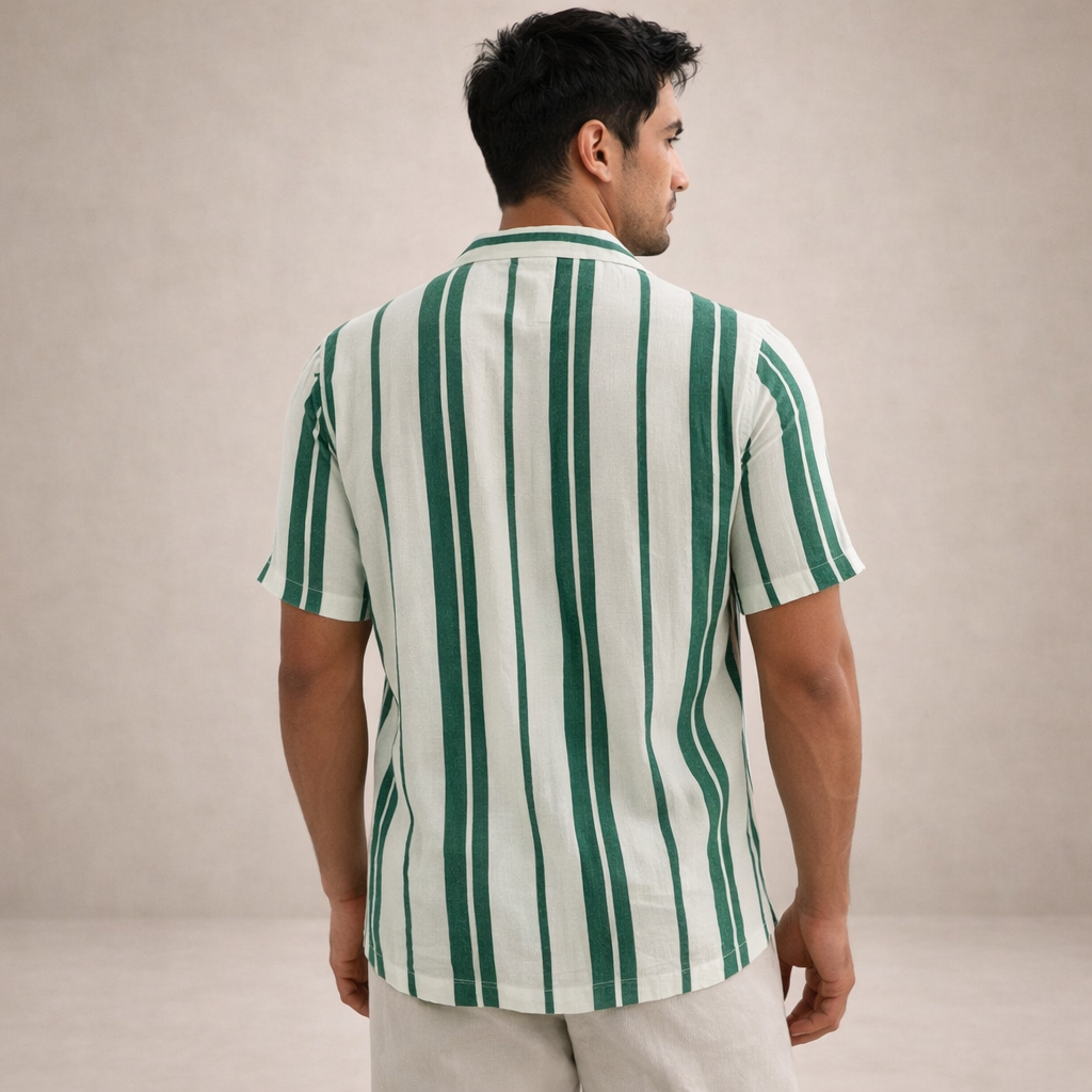Ordo Maison™ Milano Blusa Lino Stripes