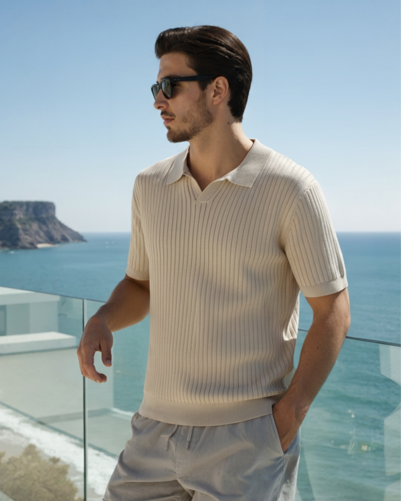 Premium Ribbed Polo Shirt